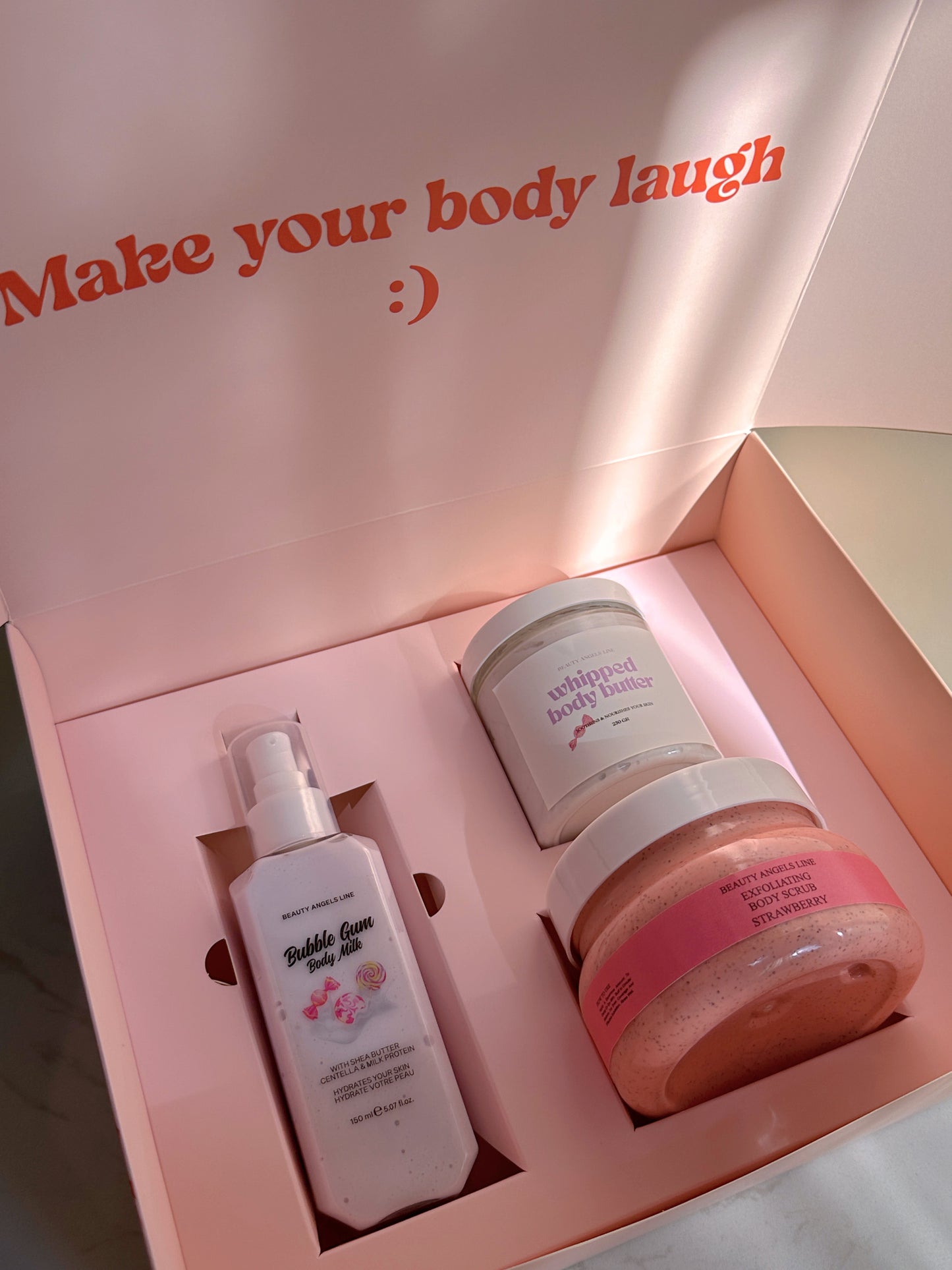 “Make your body laugh”
Body care Set