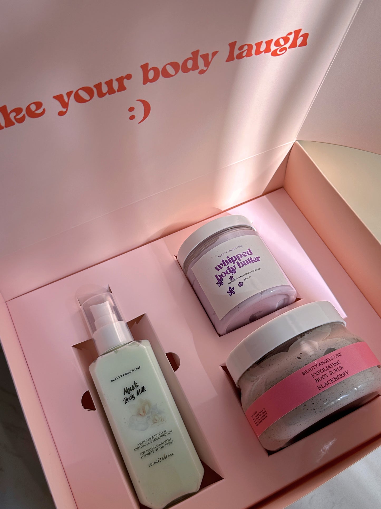 “Make your body laugh”
Body care Set